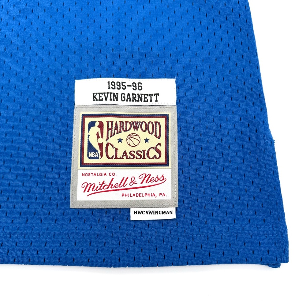 Mitchell & Ness Kevin Garnett Minnesota Timberwolves Jersey M Medium Blue Wolves - Picture 4 of 5